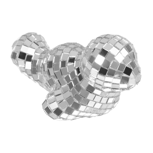 Zerodeko Kleine Tierverzierungen Realistisches Meerestiermodell Mini-meeresfiguren Urlaub Bastelbedarf Lebensechtes Simulationstiermodell Künstliches Siegel Spiegelverzierungen Glas Silver von Zerodeko