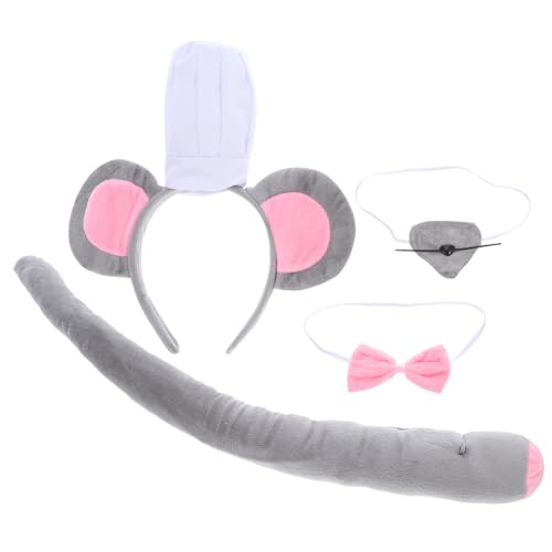 Zerodeko Kostüm Zubehör Set mit Haarreif Nase und Fliege für Halloween Karneval Geburtstagsfeiern Teiliges Cosplay Set für Erwachsene Zerodeko Kostüm Zubehör Set mit Haarreif Nase und Fliege für Halloween Karneval Geburtstagsfeiern Teiliges Cosplay Set für Erwachsene von Zerodeko
