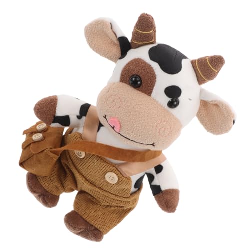 Zerodeko Kuhpuppe Deko Spielzeugkühe Große Stofftierkuh Kuh Kuhstopftier Kuscheltier Kuh Kuhzubehör Kuhfiguren Kuh Stofftier Groß Kleines Kuh-stofftier Kuscheltiere Plüsch von Zerodeko