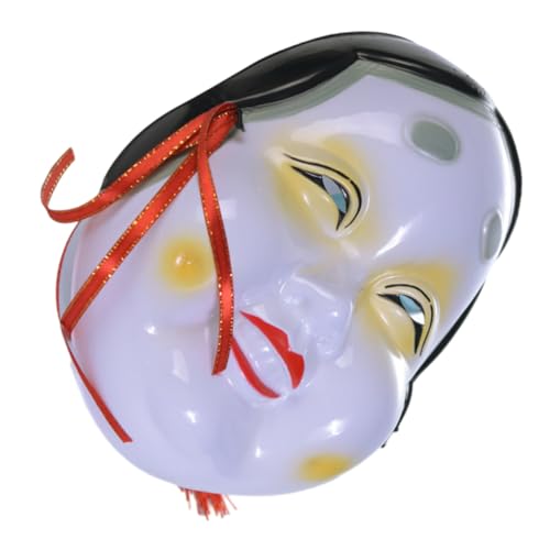 Zerodeko Maske the hallow halloween Kein H-Gesichts-Cosplay Geisha-Kostüm Kleider Zubehör für japanische Dramen Gastgeschenke Abschlussball schmücken Kimono Requisiten Frau Partybedarf von Zerodeko