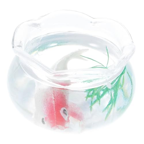 Zerodeko Miniatur-fischglas-Modell Für Den Schreibtisch Mini-landschaftsdekor Realistische Simulation Aquarium-Ornament von Zerodeko
