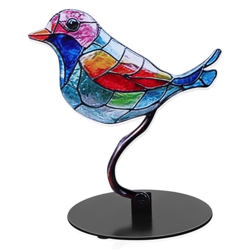 Zerodeko Ornament Bunt Metall Vogel Wandkunst Vogel Kleine Vogelstatue Zerodeko Ornament Bunt Metall Vogel Wandkunst Vogel Kleine Vogelstatue von Zerodeko