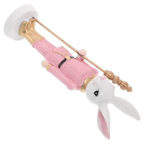 Zerodeko Osterhasen Soldat Figur Resin Osterdekoration Kreatives Kaninchen Ornament Frühling Deko für Zuhause und Festtage von Zerodeko