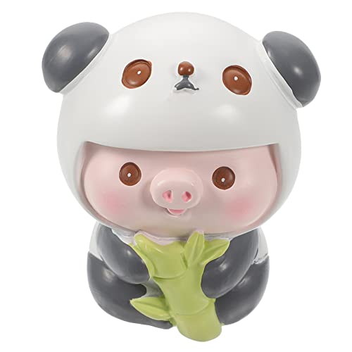Zerodeko Niedliche Miniatur-schweinepuppenstatue Aus Kunstharz Für Zuhause Dekorative Schweinchenstatue von Zerodeko