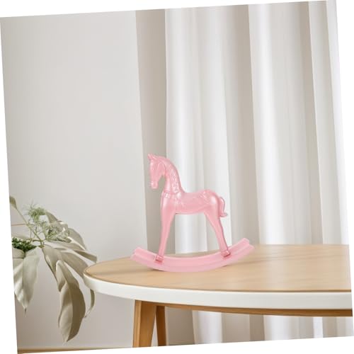 Zerodeko Pearlescent Holz Schaukelpferd Deko Miniatur Tischornament mit Schwingfunktion für Kinderzimmer Restaurant Vielseitige Holzskulptur Zerodeko Pearlescent Holz Schaukelpferd Deko Miniatur Tischornament mit Schwingfunktion für Kinderzimmer Restaurant Vielseitige Holzskulptur von Zerodeko