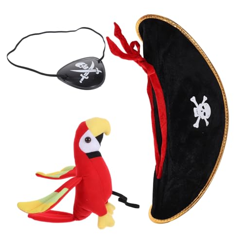Zerodeko Piratenkostüm mit Plüsch Piratenhut Augenklappe und Papagei Leichtes Halloween Cosplay Zubehör für Karneval Bühnenauftritte und Fotos Langlebig und Wiederverwendbar Zerodeko Piratenkostüm mit Plüsch Piratenhut Augenklappe und Papagei Leichtes Halloween Cosplay Zubehör für Karneval Bühnenauftritte und Fotos Langlebig und Wiederverwendbar von Zerodeko