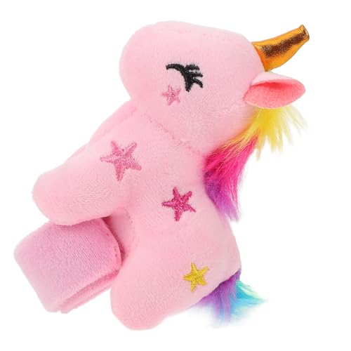 Zerodeko Plüsch Einhorn Slap Armband Süßes Cartoon Armband Partyzubehör oder für Leicht und Tragbar aus Weichem Plüschmaterial Gefertigt Langlebig von Zerodeko