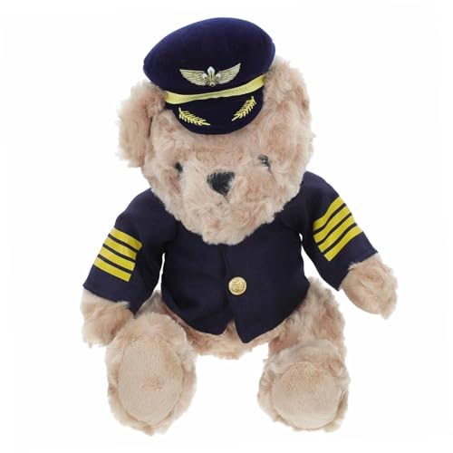Zerodeko Plüsch Pilot Bär Stofftier für Kleinkinder Kuscheltier Puppenspielzeug für Gemütliche Dekoration für Schlafzimmer und Kreative zur Babyparty Zerodeko Plüsch Pilot Bär Stofftier für Kleinkinder Kuscheltier Puppenspielzeug für Gemütliche Dekoration für Schlafzimmer und Kreative zur Babyparty von Zerodeko