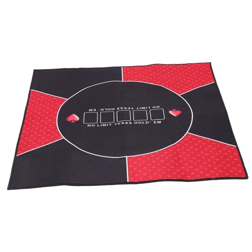 Zerodeko Poker Tischmatte Rutsch Tischdecke für Brettspiele Rechteckige Matte für Poker und Kartenspiele Langlebig und Tragbar für Reisen und Partys von Zerodeko