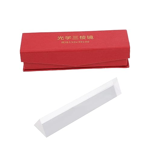 Zerodeko Prism -requisiten Prisma Prismenlicht Dreieckig Optisch Prismenwürfel Für Prismen Mit Licht Dreifache Prismen Physikexperiment Prismen Prop Tripelprismen Lichtspektrum-tool Glas von Zerodeko