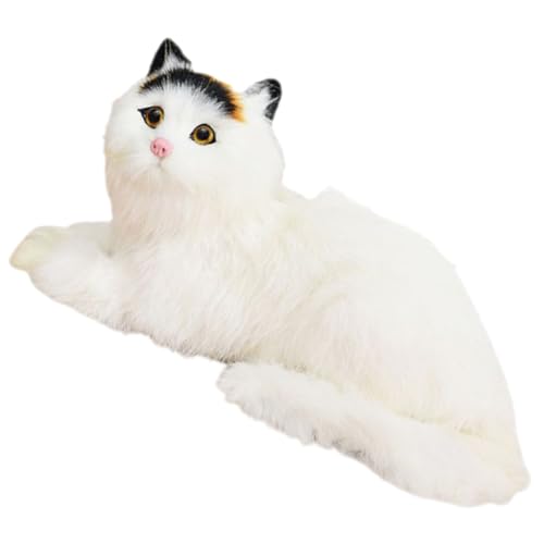 Zerodeko Realistische Katze Plüschfigur Rote Stoffkatze Große Kuscheltiere Ausgestopfte Katzenfigur Simulation Tier Dekoration Für Schlafzimmer Oder Wohnzimmer von Zerodeko