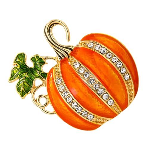 Zerodeko Rhinestone Halloween Kürbis Anstecknadel mit Schimmernden Kristallen Vielseitig für Kleidung Taschen und Hüte Eleganter Schmuck für Pullover Jacken und Festliche Outfits Zerodeko Rhinestone Halloween Kürbis Anstecknadel mit Schimmernden Kristallen Vielseitig für Kleidung Taschen und Hüte Eleganter Schmuck für Pullover Jacken und Festliche Outfits von Zerodeko