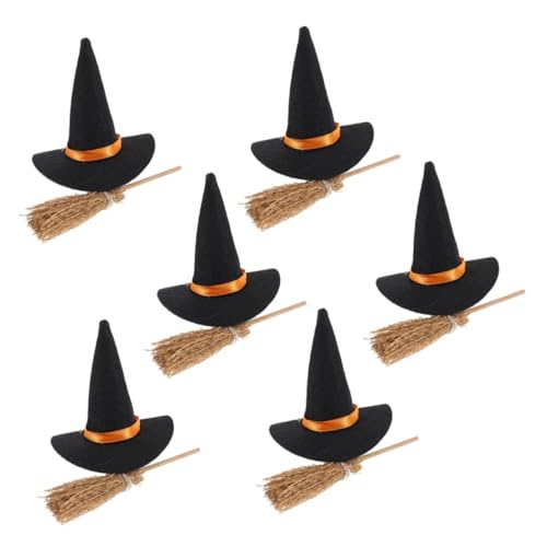 Zerodeko Teiliges Halloween Deko Set mit Mini Filz Hexenhüten und Besen Wiederverwendbar Robustes Material Vielseitig für Party Schule Büro und DIY Bastelprojekte Festliches Hexen Zubehör Zerodeko Teiliges Halloween Deko Set mit Mini Filz Hexenhüten und Besen Wiederverwendbar Robustes Material Vielseitig für Party Schule Büro und DIY Bastelprojekte Festliches Hexen Zubehör von Zerodeko