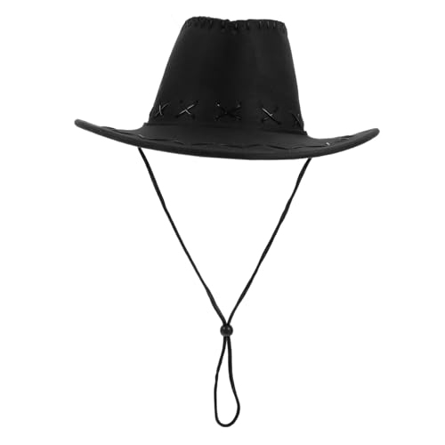 Zerodeko Western Cowboy Hut für Cowgirl Cap für Partys und Festivals Uv Schutz Atmungsaktiv für Outdoor Aktivitäten Hutumfang für Jungen Zerodeko Western Cowboy Hut für Cowgirl Cap für Partys und Festivals Uv Schutz Atmungsaktiv für Outdoor Aktivitäten Hutumfang für Jungen von Zerodeko