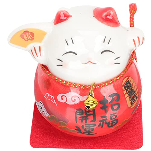 Zerodeko Winkende Arm Reichtum Wohnkultur Katze Keramik Statue Katze Figur Exquisite Keramik Katze Desktop Ornament Zerodeko Winkende Arm Reichtum Wohnkultur Katze Keramik Statue Katze Figur Exquisite Keramik Katze Desktop Ornament von Zerodeko
