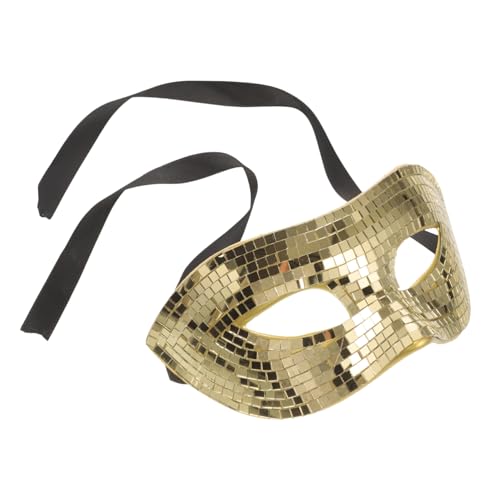 Zerodeko reflektierende Spiegelmaske Halloween-Augenmaske Karneval-Masken halbmaske halbgesichtsmaske Dekor Party-Maske elegante Glitzermaske Cosplay Augenbinde Lieferungen von Zerodeko