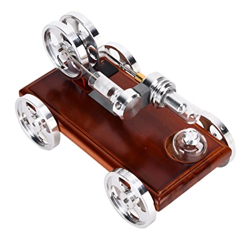 Auto mit Stirlingmotor, Modell mit Stirlingmotor Einfache Bedienung für wissenschaftliche Projekte für das Physiklernen für das mechanische Lernen von Zerodis