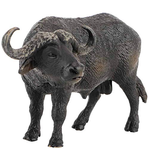 Buffalo Model Toy,Miniatur Solid Plastic Simulation Tiermodell Lebensecht Robust Buffalo Figur Toy Dekorative Sammlung für Kinder von Zerodis