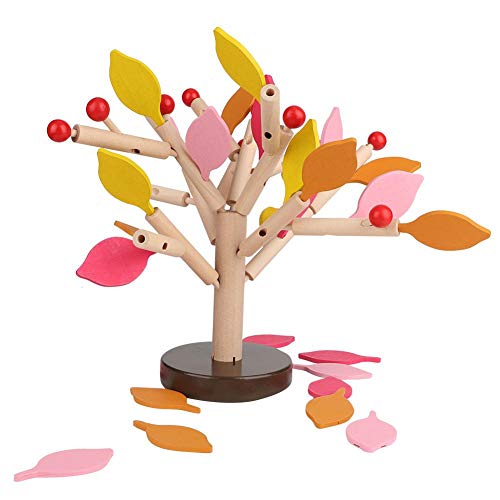 Holz bausteine ​​Baum Set DIY Puzzle 3D Holz montiert Spielzeug Fliesen Spiel für Kinder Kinder männer Vorschule und mädchen früh Lernen lernspielzeug Home(Gelbes Blatt) von Zerodis