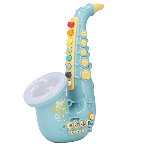 Hübsches, Verstellbares Saxophon-Spielzeug für Jungen und Mädchen + 4 Musikmodi + Perfekte Party + Interesse an Musik Wecken [ab 3 Jahren, Sicherer und Langlebiger Kunststoff] von Zerodis