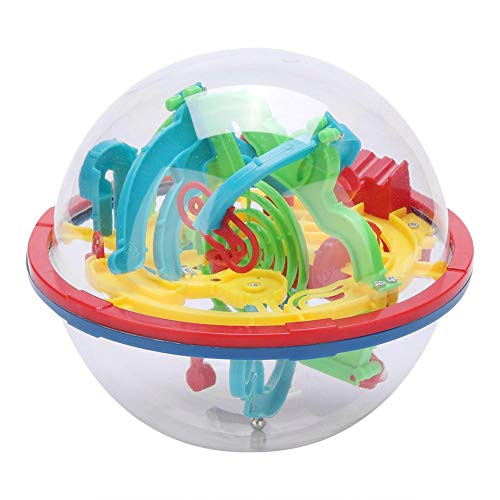 Intellekt 3D Labyrinth Ball Puzzle Spielzeug Labyrinth Sphärische Spielzeug Puzzle Spielzeug Weltraumtraining Imagination Bildung Spielzeug 100 Anspruchsvolle Barrieren Geschenk für Kinder von Zerodis