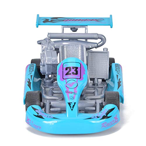 Kindermodellspielzeug im Maßstab 1:32, Baby Kinderlegierung Pull Back Racing Go-Kart Mini-Auto Fahrzeuge Spielzeug für Kleinkinder Jungen Mädchen(Blau) von Zerodis