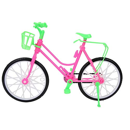 Mädchen Miniatur Fahrrad mit Korb Kunststoff Simulation Mountainbike Spielzeug Kinder Spielhaus Geschenke für Puppe Outdoor Zubehör Mädchen Miniatur Fahrrad mit Korb Kunststoff Simulation Mountainbike Spielzeug Kinder Spielhaus Geschenke für Puppe Outdoor Zubehör von Zerodis