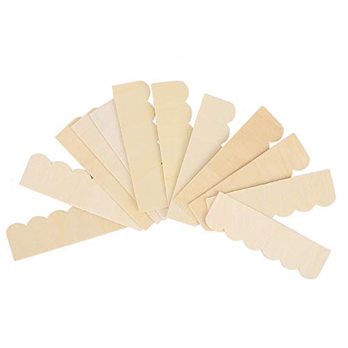 Mini Puppenhaus Dachziegel 1/12 Puppenhaus Zubehör DIY Holzdachziegel Gebäude Modell Zubehör Kinder Rollenspiel Spielzeug Geschenk für Baby Mädchen(Blank) von Zerodis