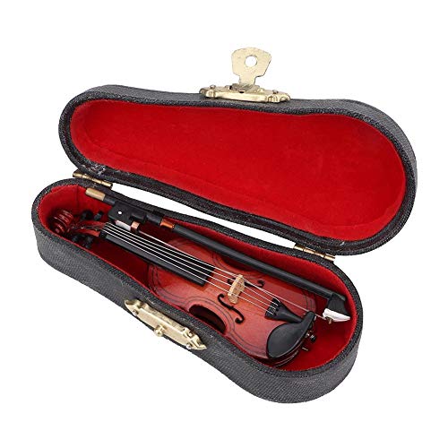 Miniatur Violine Modell, 1:12 Puppenhaus Mini Holzinstrument Violine Modell Mit Box Wohnkultur und Musikliebhaber Beste Kinderzimmer Dekoration Miniatur Violine Modell, 1:12 Puppenhaus Mini Holzinstrument Violine Modell Mit Box Wohnkultur und Musikliebhaber Beste Kinderzimmer Dekoration von Zerodis