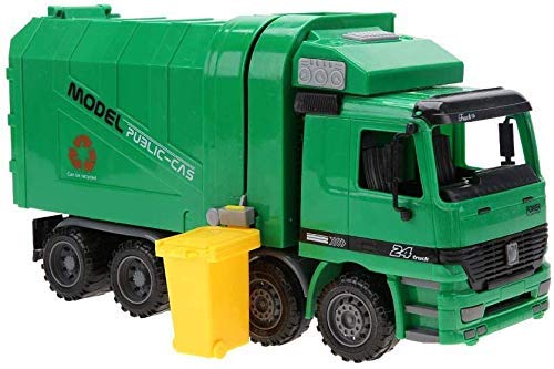 Müllwagen Modell Spielzeug umweltfreundliche Kunststoff 1:22 Verhältnis Große Hygiene Auto Fahrzeug Kinder Müll Auto Modell Geschenk für Jungen von Zerodis