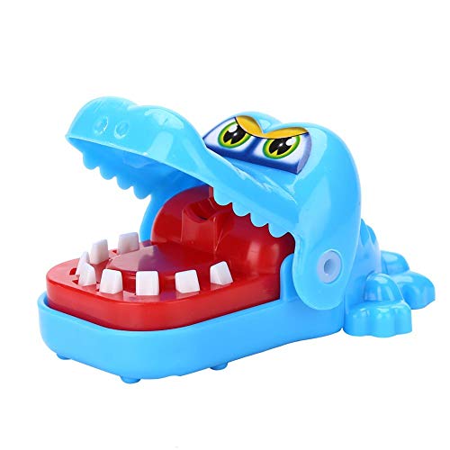 Mund beißen Spielzeug niedlichen Cartoon Krokodil Kinder Action Geschicklichkeit Spiel lustiges Spielzeug Kinder Kind Erwachsene Krokodil beißen Finger Spiel Kinder Geschenk(Blau) von Zerodis