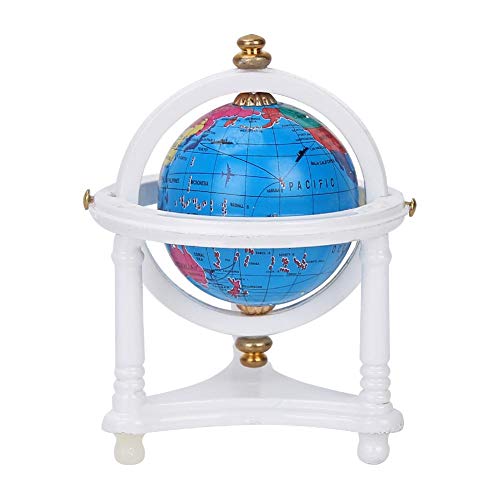 Puppenhaus Mini Globe 1/12 Scale Fun Puppenhaus Drehbarer Globus Wohnzimmer Wohnzimmermöbel Möbelmodelle Frühes Lernspiel Spielzeug Geschenke Dekor Zubehör für Baby von Zerodis