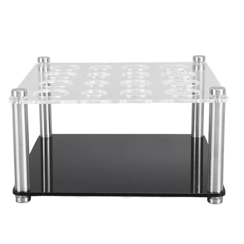 Schachfigurenhalter, 16 Löcher, Acryl-Edelstahl-Schachfigurenhalter, Stabil und mit Modernem Aussehen, Einfach zu Installieren und zu Verwenden für den DIY-Schachfigurenguss Schachfigurenhalter, 16 Löcher, Acryl-Edelstahl-Schachfigurenhalter, Stabil und mit Modernem Aussehen, Einfach zu Installieren und zu Verwenden für den DIY-Schachfigurenguss von Zerodis