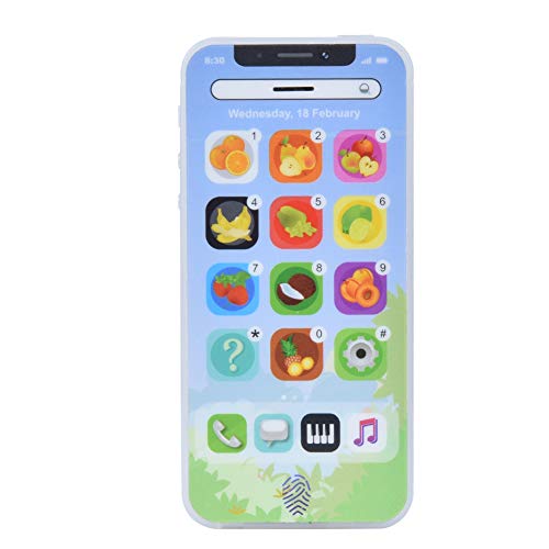 Simulierte Handy Kunststoff Kinder Touchscreen Handy pädagogisches Handy Musik Englisch Lernen Spielzeug für Kleinkinder und Mädchen über 3 Jahre alt von Zerodis