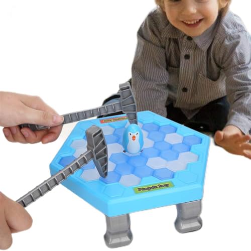 Speichern Sie Pinguin auf Eis Spiel, Eisbrechender Pinguin Spiel Spielzeug Tischplattenvaterschafts-wechselwirkendes Spiel Roman pädagogisches Spielzeug(Pinguin-Spiel Spielzeug) von Zerodis