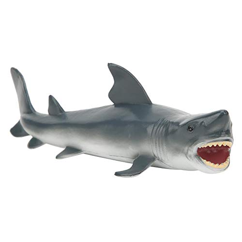 Weißer Hai Spielzeug lebensechte Simulation Ozean Tiermodell realistische Hai Spielzeug Modell Desktop Home Office Dekoration Lernspielzeug von Zerodis