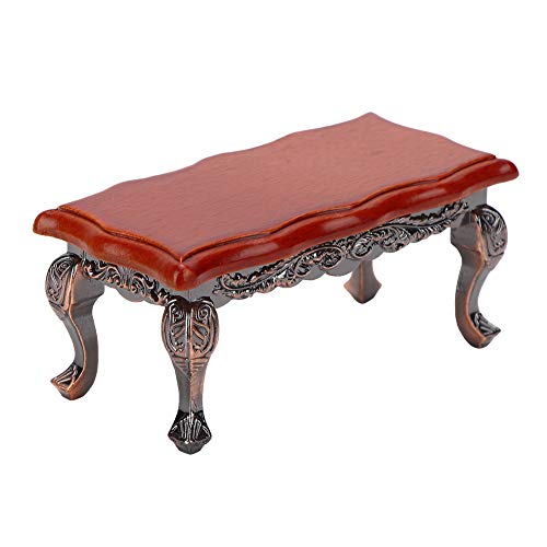 1:12 Miniatur-Puppenmöbel, simulierter Miniatur-Couchtisch mit Relief Mini-Modell Spielzeug Puppenhaus-Zubehör für Puppenhaus Spielzeug Heimdekoration Szenenaufnahme(Tabelle) von Zerodis