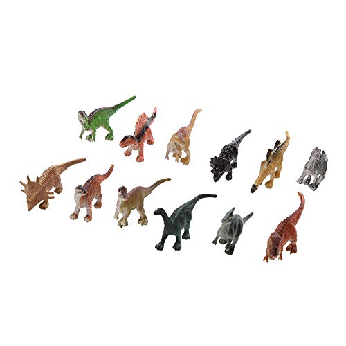 Zerodis 12 stücke Tiere Spielset Pädagogisches Dinosaurier Modell Set Spielzeug Kunststoff Verschiedene Dinosaurier Figuren Spielzeug für Kinder Jungen Kinder Kleinkinder von Zerodis