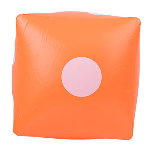 Zerodis 15,7 Zoll Riesen aufblasbare Würfel Pool Spielzeug, aufblasbare Würfel tragbare Indoor-Party-Aktivitäten liefert Prop Spielzeug für Rasenspiele Outdoor-Bodenspiele(Orange) von Zerodis