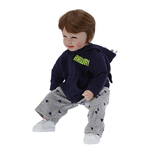 Zerodis 55 cm Weiche Körpergeborene Boy Puppe mit Kopf und Gliedmaßen für Geburtstagsspielzeug Zerodis 55 cm Weiche Körpergeborene Boy Puppe mit Kopf und Gliedmaßen für Geburtstagsspielzeug von Zerodis