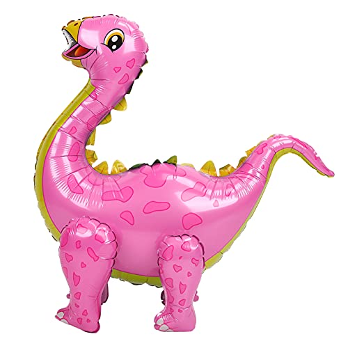 Zerodis 93 Cm Dinosaurier Ballon -Kit, Aufblasbare Aluminiumfolie Süße Tierballons Party Lieblingsdinosaurier -Schwimmballons für Geburtstagspool Feierlichkeiten Partydekorationen (PINK) von Zerodis