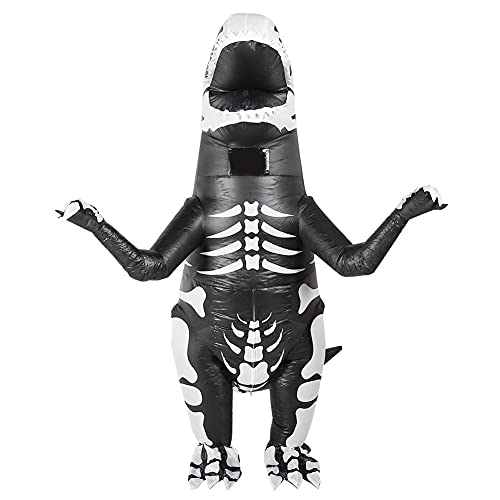 Zerodis Aufblasbares Dinosaurier-Kostüm für Erwachsene, Weiche und Bequeme Kleidung für Halloween und Geburtstagsfeiern, Schnelles Aufblasen, Ideal für Clubs und Feiern (X118) von Zerodis