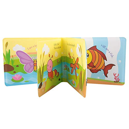 Zerodis Baby Bad Bücher Eva Wasserdicht Bad Kunststoff Buch Reißfest Infant Dusche Spielzeug Kleinkinder(Ente) von Zerodis