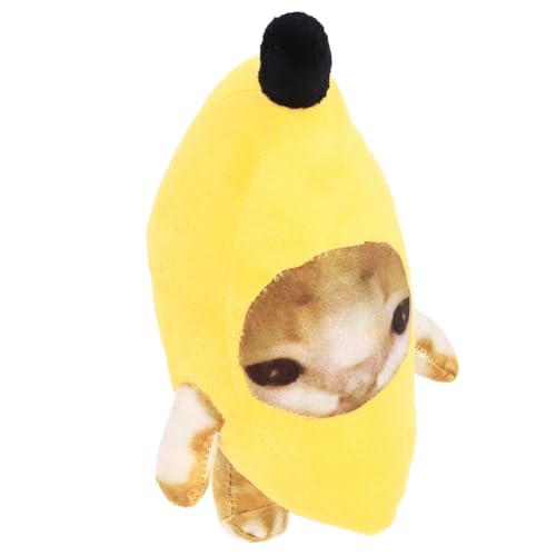 Zerodis Bananenkatzen-Plüschtier, Lustiges Cartoon-Kuscheltierspielzeug für die Inneneinrichtung (30cm) von Zerodis