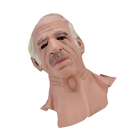 Zerodis Cosplay Maske, Old Man Mask Leicht zu Reinigendes Latex für Festivals für Spukhäuser für Theater von Zerodis