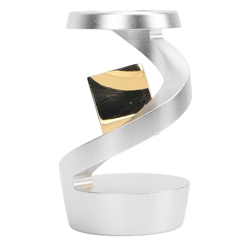Zerodis Desktop Rotierendes Gyroskopspielzeugkünstlerischer Stressabbau Aluminiumlegierung Levitating Rotierendes Spielzeug für Büro-/Heimstudienbereiche (Silber Gold) von Zerodis