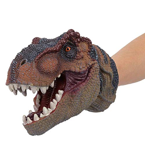 Dinosaurier Handpuppe großes realistisches Dinosaurier Spielzeug Halloween Handpuppen Geburtstags 3D Plastikgeschenk für Kinderkind(#1) von Zerodis