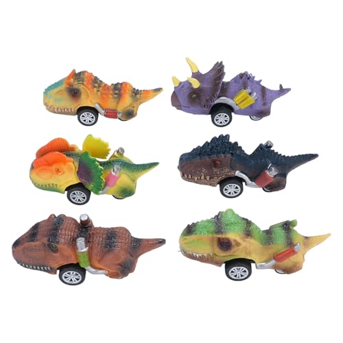 Zerodis Dinosaurier Zurückziehen Auto Definieren Sie Premium Interactive Material Car Toy für, 6pcs von Zerodis