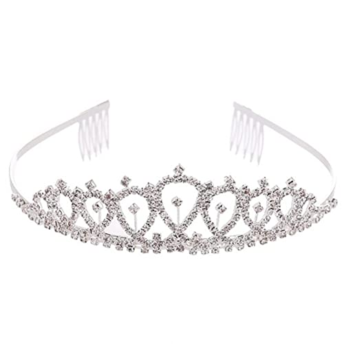 Zerodis Elegante Edelstahl -Prinzessinkrone, Ideal für Besondere Anlässe, Modische Design Frauen Damenkrone, Elegante Edelstahl -Prinzessinkrone Großartige Idee Hochwertig Zerodis Elegante Edelstahl -Prinzessinkrone, Ideal für Besondere Anlässe, Modische Design Frauen Damenkrone, Elegante Edelstahl -Prinzessinkrone Großartige Idee Hochwertig von Zerodis