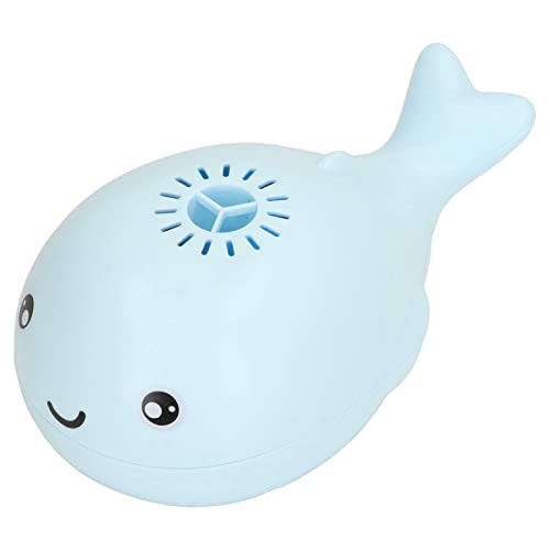 Zerodis Elektrikwalbad Spielzeug Süßer Delphin -schwimmender Ball mit Lüfterfunktion für Kindergeschenk, USB -Ladung (Blue) von Zerodis